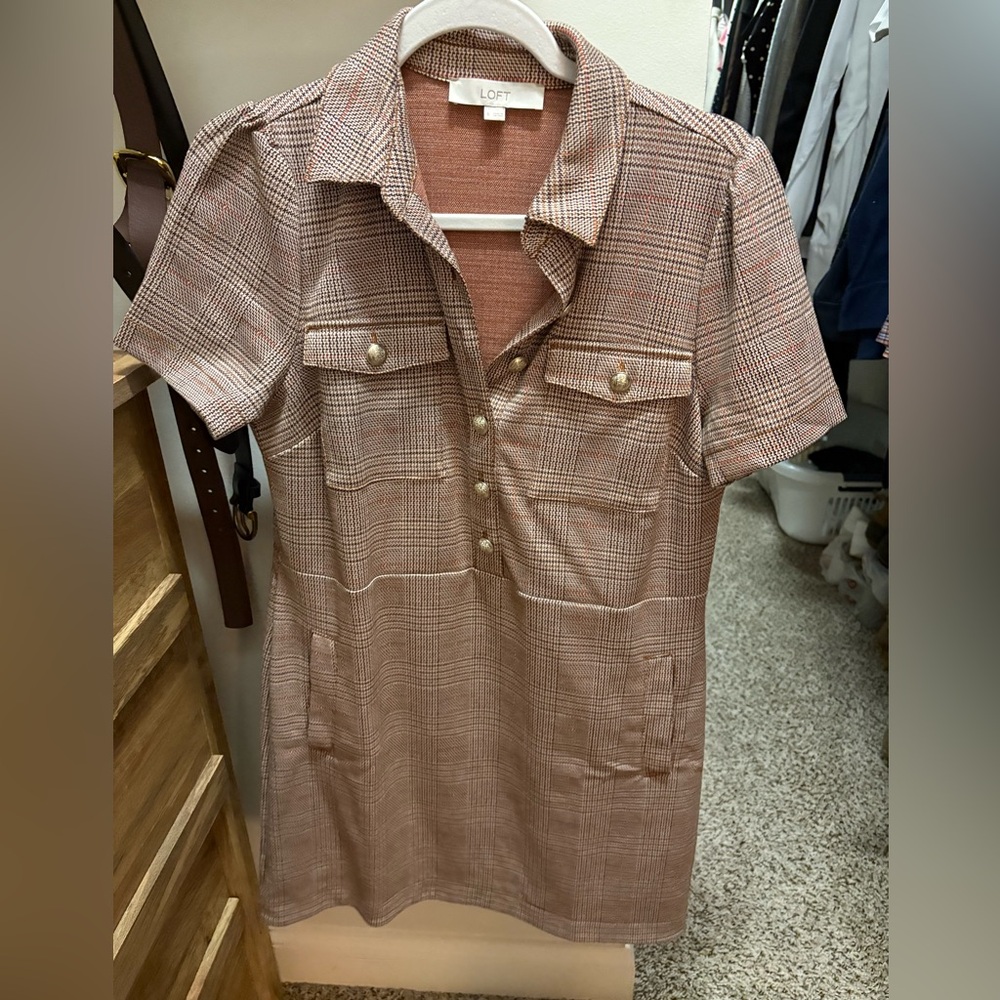 Plaid Mini Dress- size 6
